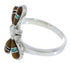 Multicolor Southwest Sterling Silver Dragonfly Ring Size 7-1/4 FX22712